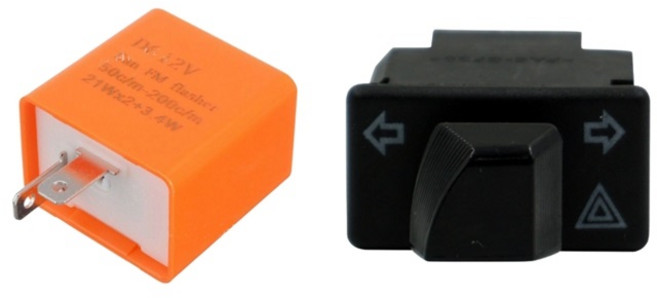 혼다 슈퍼커브110 비상 스위치 세트 코나츠, 블랙, 14-17년식