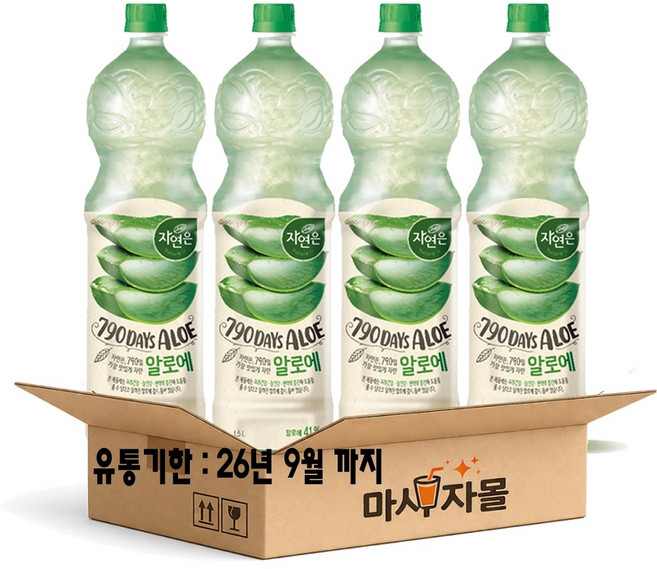 자연은 알로에, 1.5L, 4개