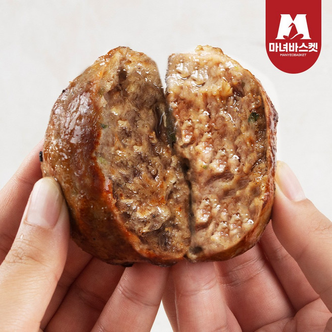 [마녀바스켓] 담양식 두툼한 수제 한돈 떡갈비 120g, 1개