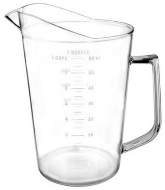 [셰프앤쿡] 안깨지는 PC 계량컵 2000ml (2리터)