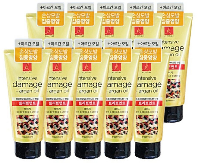 엘지 엘라스틴 트리트먼트 인텐시브 데미지 300ml10개, 300ml, 10개