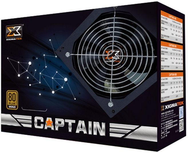 XIGMATEK 富鈞 Captain 600W 80 PLUS 銅牌 電源供應器