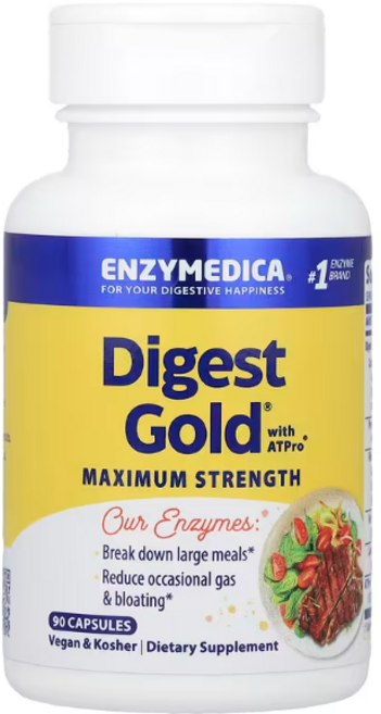엔자이메디카 다이제스트 골드 AT프로 비건 캡슐, 90정, 1개