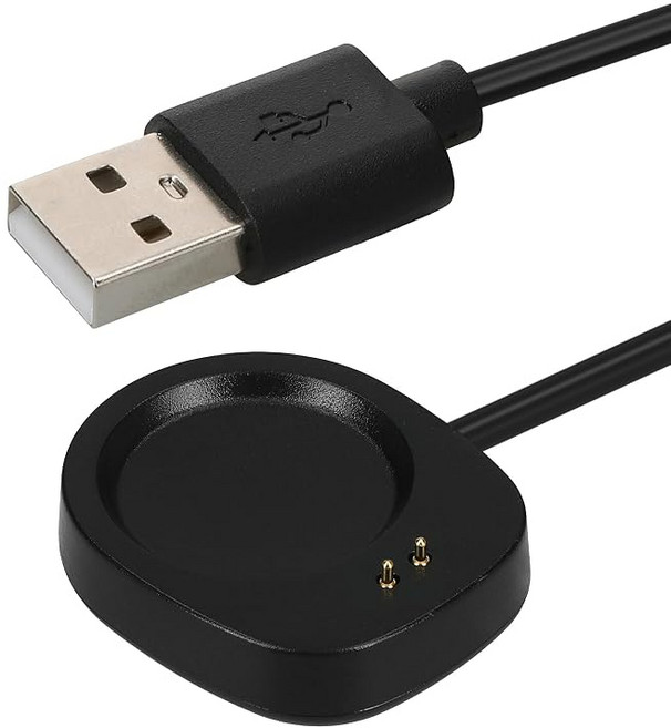 kwmobile 충전 케이블 Huami Amazfit Balance A2286 / 2 A2429 T-Rex 3 Helio Strap 대응 USB 충전기 - 스마트 시계 예비 충전기, 1개, 상세페이지 참조