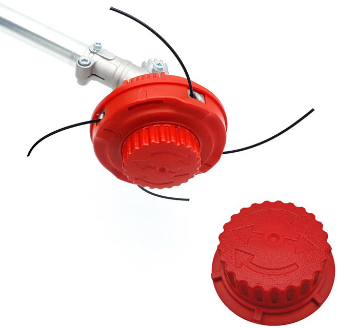 4줄 자동 나일론 커터 - 네발이 (본체 + 버튼 구성) / 국산 관통형 4줄날 / 군부대 우수상용품 적합선정 / 2023 미국 기관 선정 최우수 제초 제품, 1개