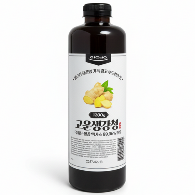 유기농 사탕수수로 만든 고운생강청 국내산 생강 사용, 1200g, 1개, 1개입