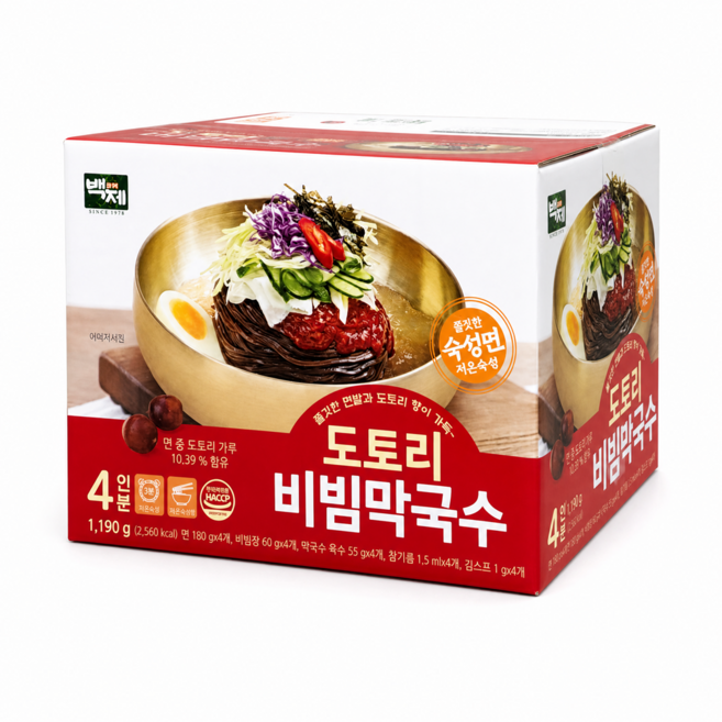 백제 도토리 비빔막국수 일월풍면 코스트코, 1.19kg, 1개