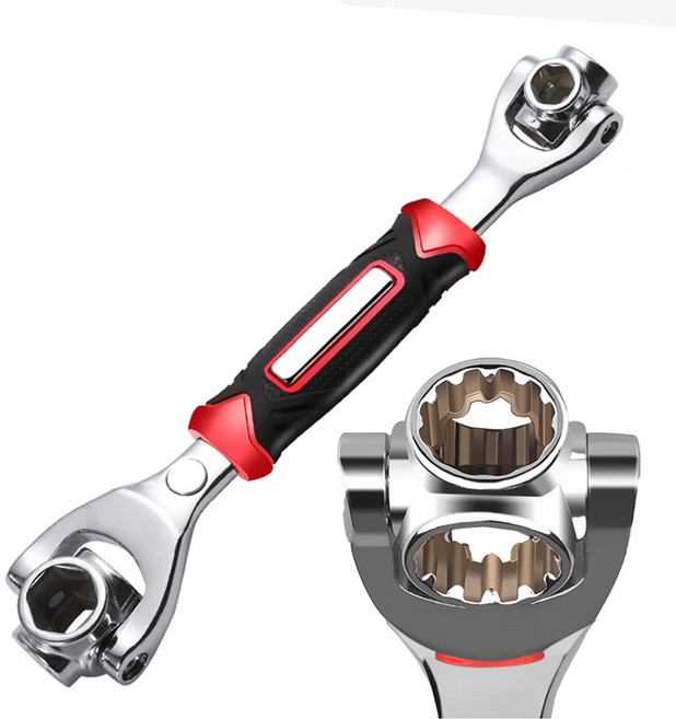 tinduo 48in1 유니버셜 만능렌치 스패너 다용도 헤드회전 소켓 렌치, 1개