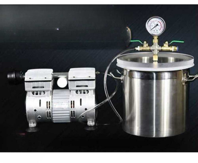 진공챔버 펌프 건조기 게이지 에폭시 항온 압력 대형, 20x20 진공 버킷 2갤런, 1개