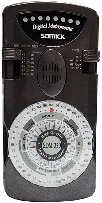 삼익 전자박자기 SDM-350 디지털 메트로놈 최신형-전용아답터 사용 가능, 블랙, 1개