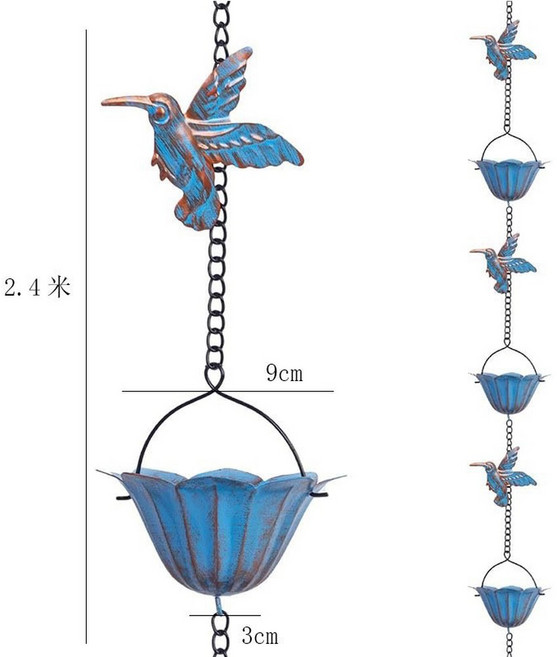 주택 낙수관 빗물받이 갈색 전원주택 빗물 발코니 체인 사원 물받이 꽃잎 한옥집