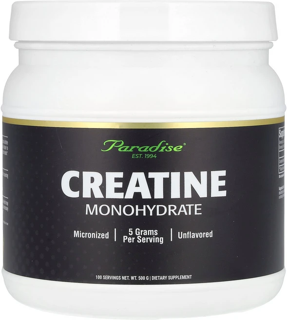 파라다이스허브 크레아틴 일수화물 무맛 분말 파우더 500g 운동 부스터 Creatine, 1개 - 쿠팡