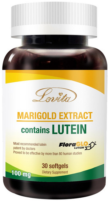 愛維他Lovita 金盞花萃取物葉黃素20mg 軟膠囊好吞嚥, 1個, 30顆