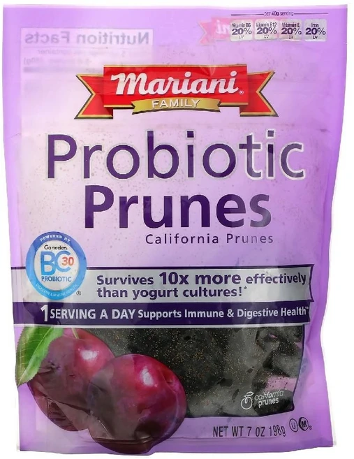 Mariani Dried Fruit Family 프로바이오틱 프룬스 198g(7oz) 2팩, 기본, 1개 - 쿠팡