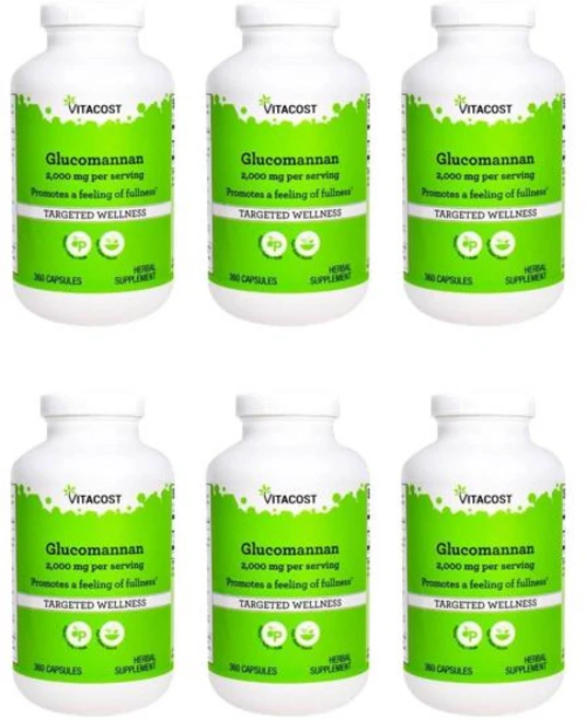 비타코스트 글루코만난 캡슐 360정, 6개 - 쿠팡