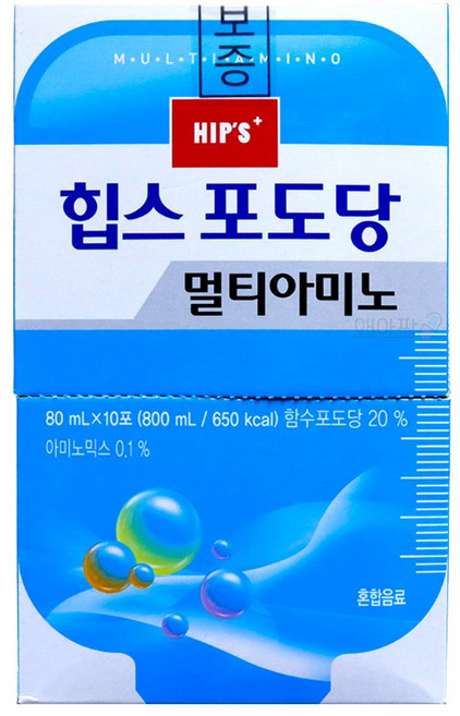 마시는 포도당 힙스 포도당 멀티아미노 ( 80ml 10팩 ), 800ml, 2개