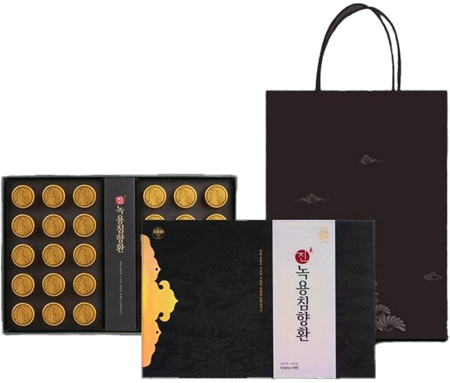 코스트코 120년 전통 한제원 명침향환 침향단 30환 홍삼 녹용(침향 25%)수제식 120g+쇼핑백 가정의 달 명절 부모님 선물세트 1개