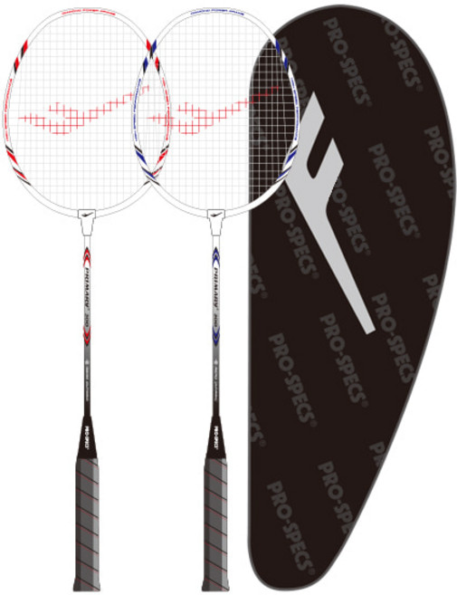 프로스펙스 배드민턴 라켓2P+ 셔틀콕 2p + 풀커버 가방, 1세트, 라켓 200