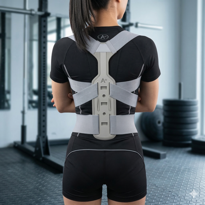 지코멧 3세대 자세교정밴드 척추허리교정 어깨 목 교정 스트레칭 보호대, 1개