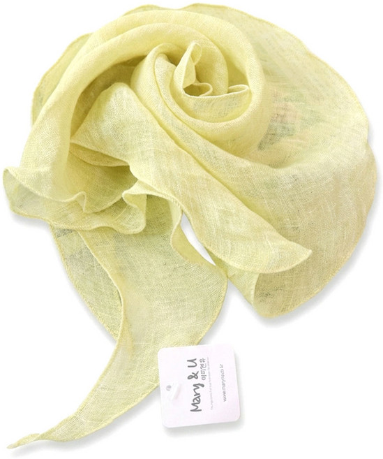 메리앤유 파스텔톤 린넨 미니 삼각 쁘띠 여름 스카프 국내산