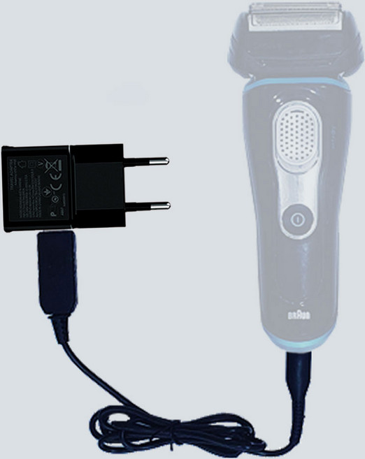 브라운 충전기 브라운 면도기 충전케이블 USB 케이블 고속 충전기 어댑터, 충전케이블+어댑터, 1개