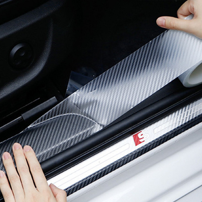 호인트 자동차 PPF 보호필름 차량용 문콕방지 도어엣지 가드, 1개, 카본 반투명