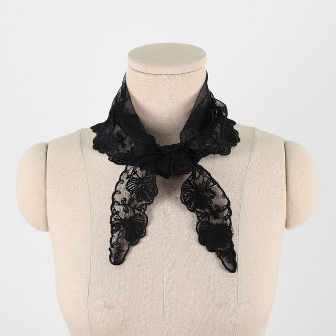 에스랑 봉우리 중년 레이스 삼각 여성 얇은 봄 가을 스카프