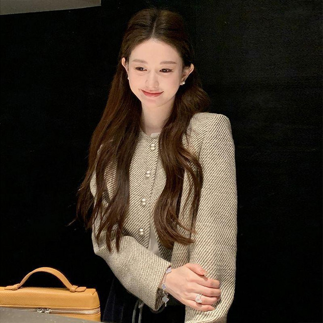 小香風短款上衣 復古顯瘦西裝