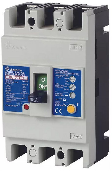 【士林電機】漏電斷路器 NV100-CN 3P 漏電開關, 1個