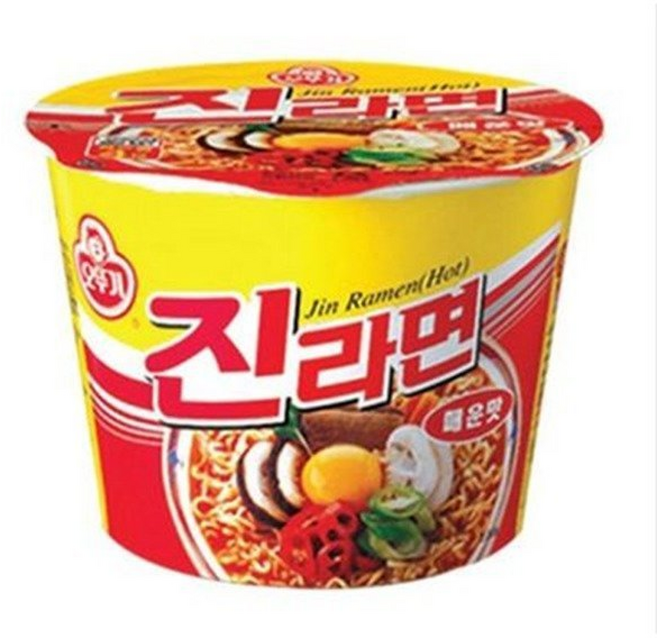 진라면 매운맛 큰컵 컵라면
