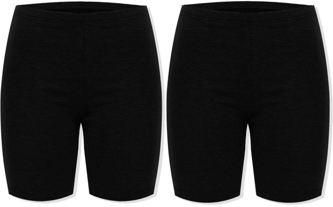 마켓콩 여성 겨울 기모 속바지 5부(2p)-보온 학생 쫄바지 교복속치마