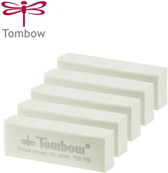톰보 화방 (스케치 드로잉 소묘) 지우개, 5개, 화방 지우개