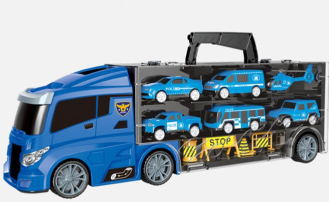 남아생일 경찰차 도로표지판 운반차세트 놀이방 어린이날 선물 6세