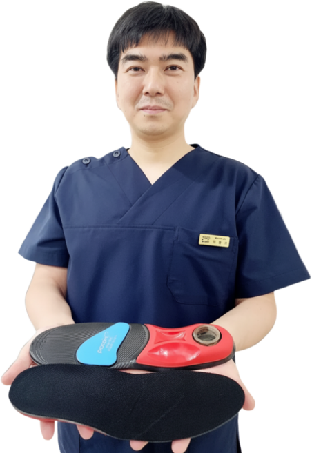 지지애 물리치료사 개발 족저근막 깔창 발바닥 기능성 아치