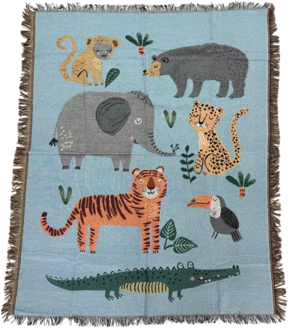 레아채 애니멀 인테리어 다용도 담요