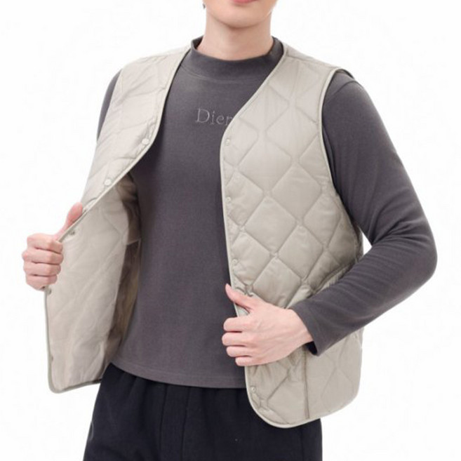 시크나인 남성 경량 패딩 조끼 베스트 색상 3종