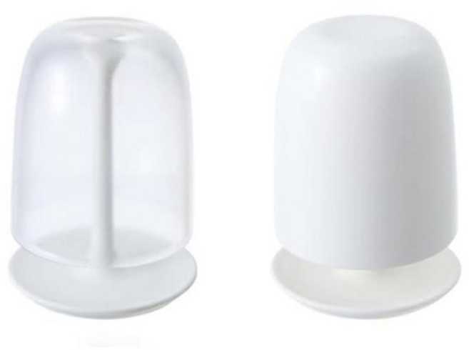 마나 양치컵 스탠드 세트 W611, 클리어(반투명), 1개