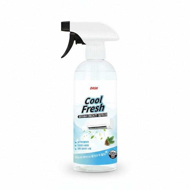 대쉬 쿨프레쉬 에어컨 탈취제 히터 곰팡이 냄새제거 500ml 2개 2개