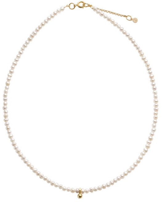 천연 담수진주 목걸이 럭셔리 체인