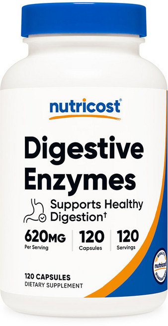 뉴트리코스트 다이제스티브 엔자임 소화효소 620mg 120캡슐 1개, 120정