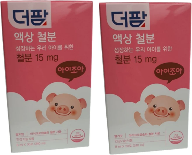 더팜 아이조아 액상철분, 60개, 8ml - 쿠팡