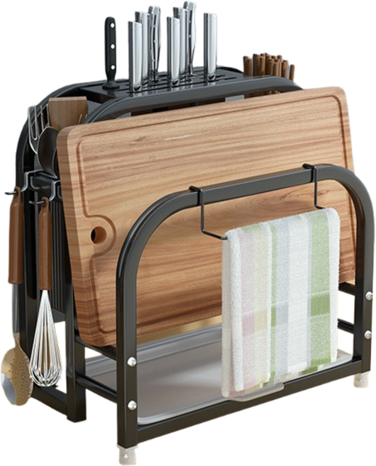 쌍천 도마 세트 헤리터 도마 거치대 칼 거치 거치대 정리대, 1개, J타입, 상세페이지 참조