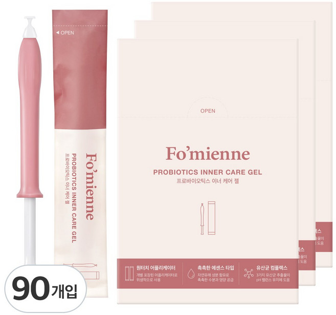 포미엔느 프로바이오틱스 이너 케어젤, 54g, 3개