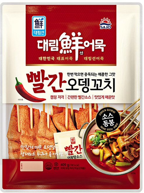 사조-대림선빨간오뎅꼬치409g, 409g, 2개