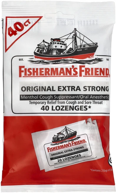 검증된효과 Fisherman's Friend 멘톨 기침 억제 사탕 정제 오리지널 엑스트라 스트롱 사탕 정제 40정 인기상품입니다, FishermansFriend멘톨기침억제사탕정제오리지널, 1개 - 쿠팡