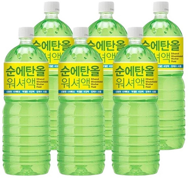 카렉스순 에탄올 사계절 워셔액 1.8L x 6개