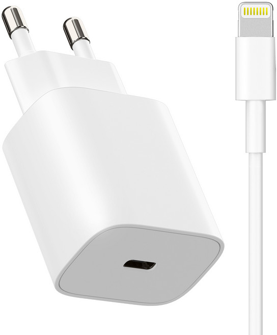 케이맥스 호환 25w PD 가정용 충전기 케이블 고속 1.2m 유선충전기, 화이트, 1세트