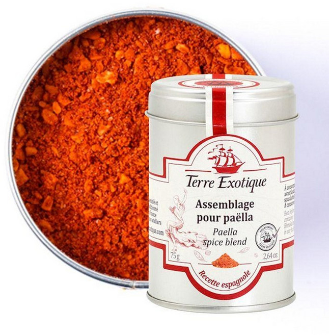 프랑스 테레 이그조티끄 Terre Exotique Paella spice blend 빠에야 스파이시 블랜드 시즈닝 75g, 4개