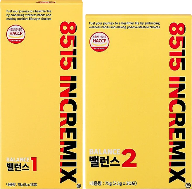 대사유산균 밸런스원 8515 INCREMIX, 1세트, 45회분 - 쿠팡