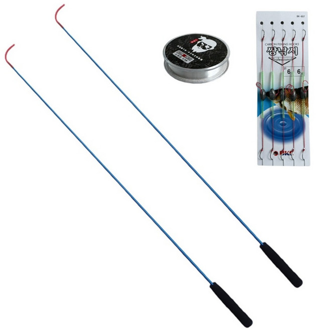 제품공감 구멍치기 낚싯대 세트 계곡 돌틈 낚시 미니 낚시대 세트